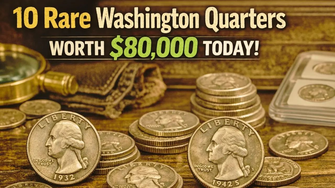 10 Rare Washington Quarters Worth $80,000 Today