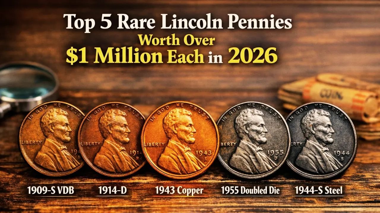 Top 5 Rare Lincoln Pennies Worth Over $1 Million Each in 2026