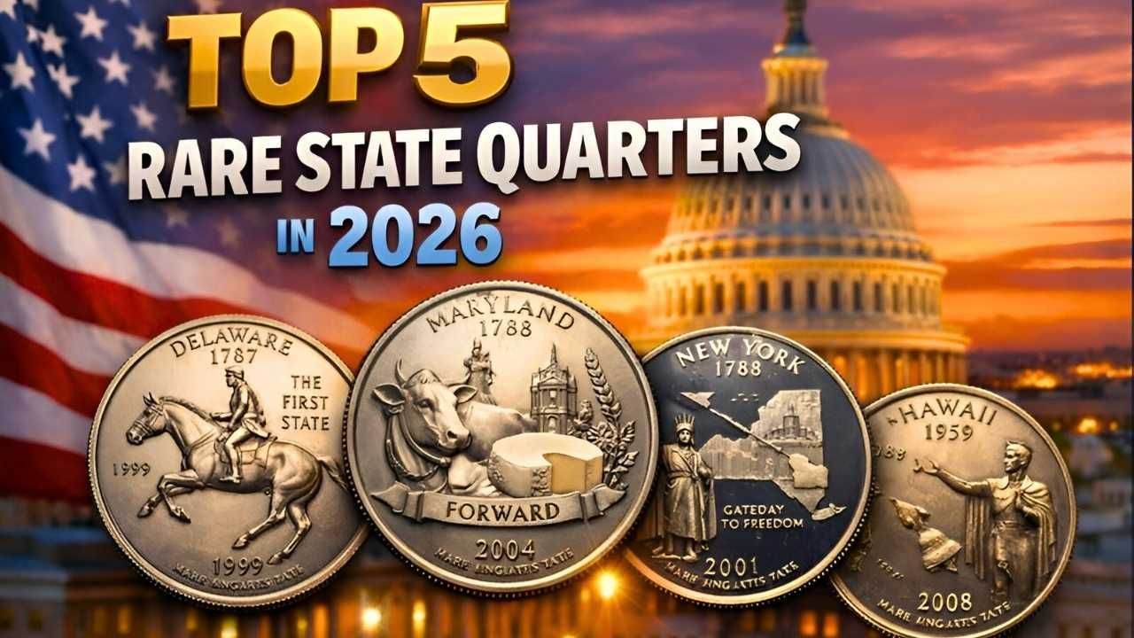 Top 5 Rare State Quarters in 2026 Worth Thousands You Should Never Spend